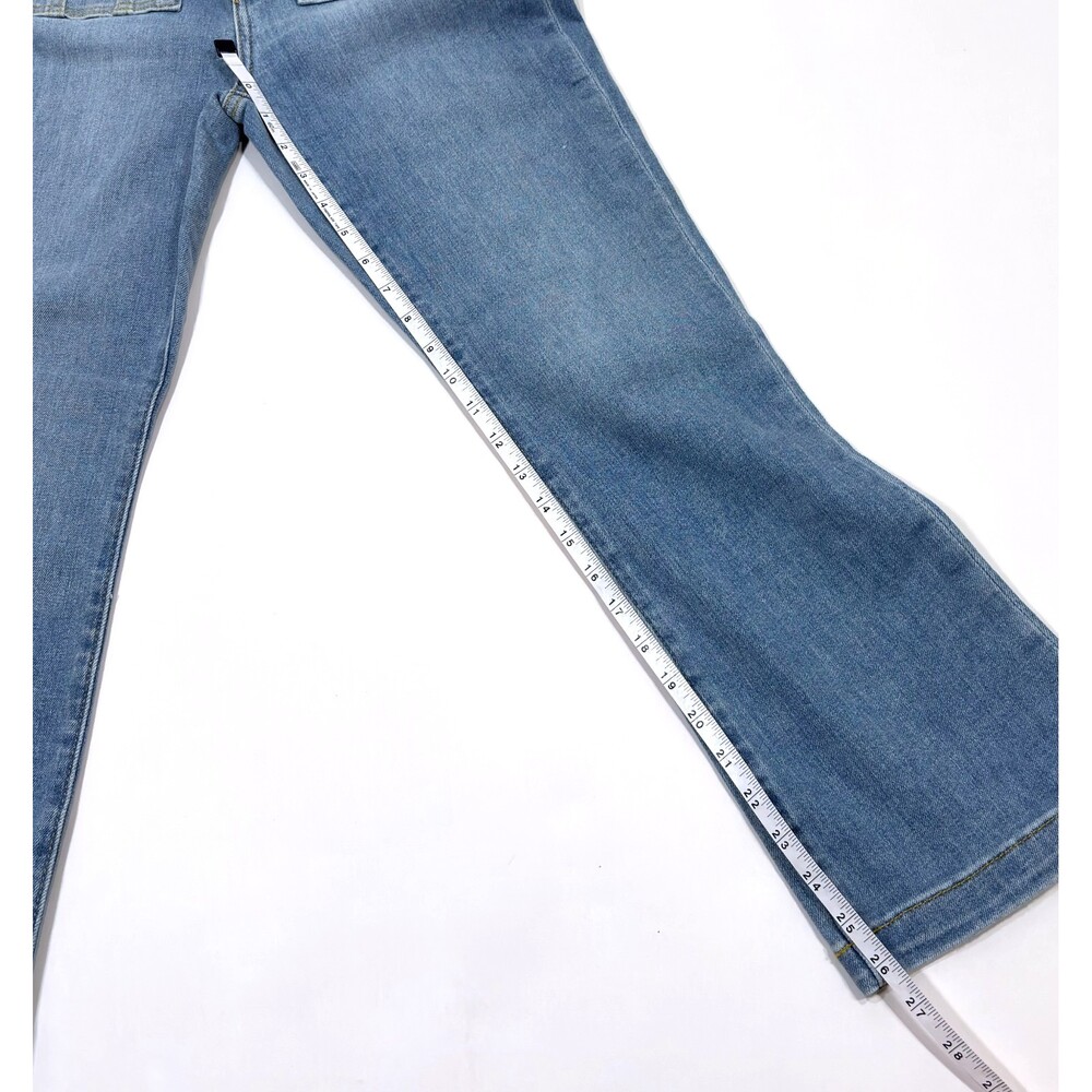 Loft Patch Pocket Kick Crop Jeans High Rise Light Wash - Size 0/25 - Picture 4 of 6